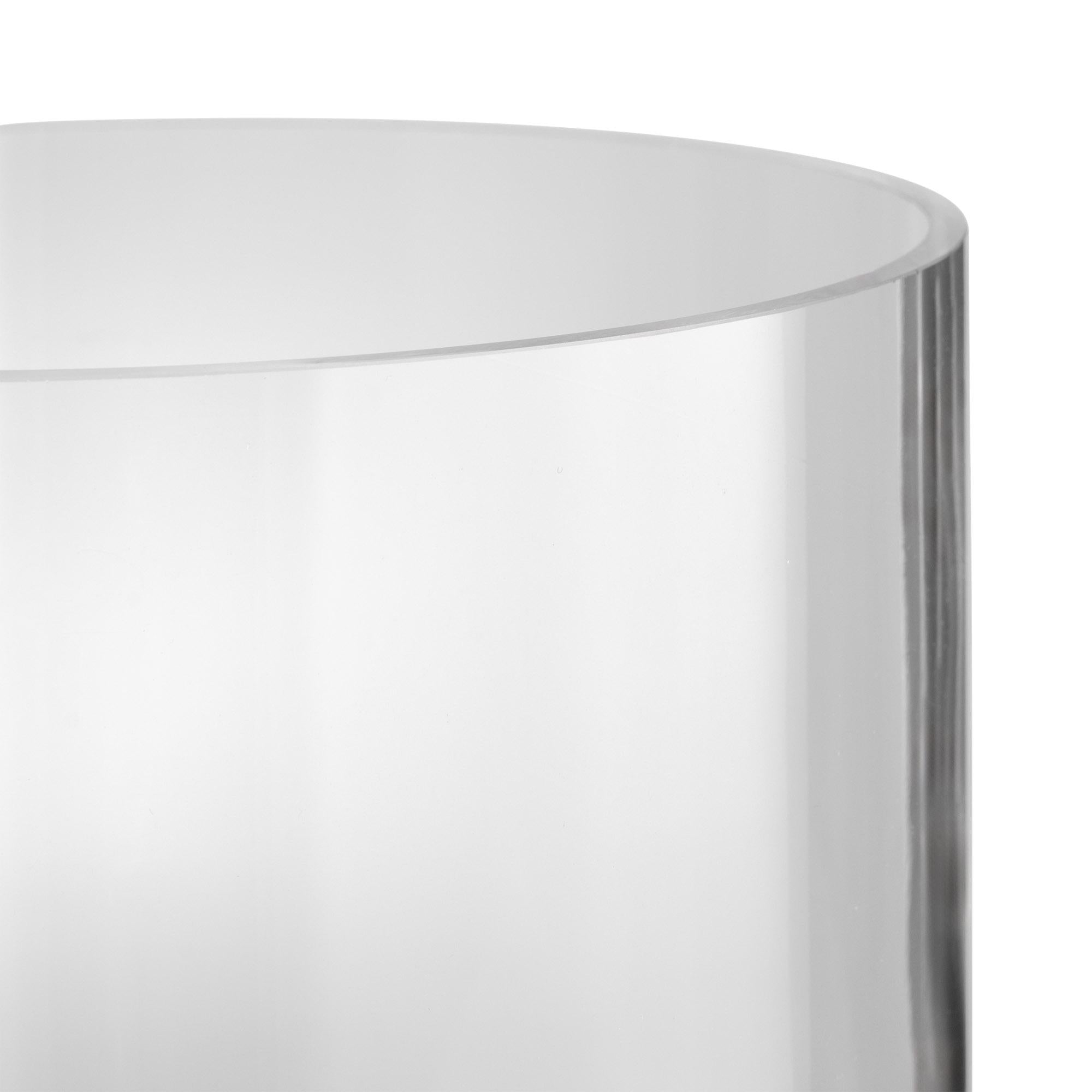 Habitat clear glass hurricane candle holder 11cm , UK version