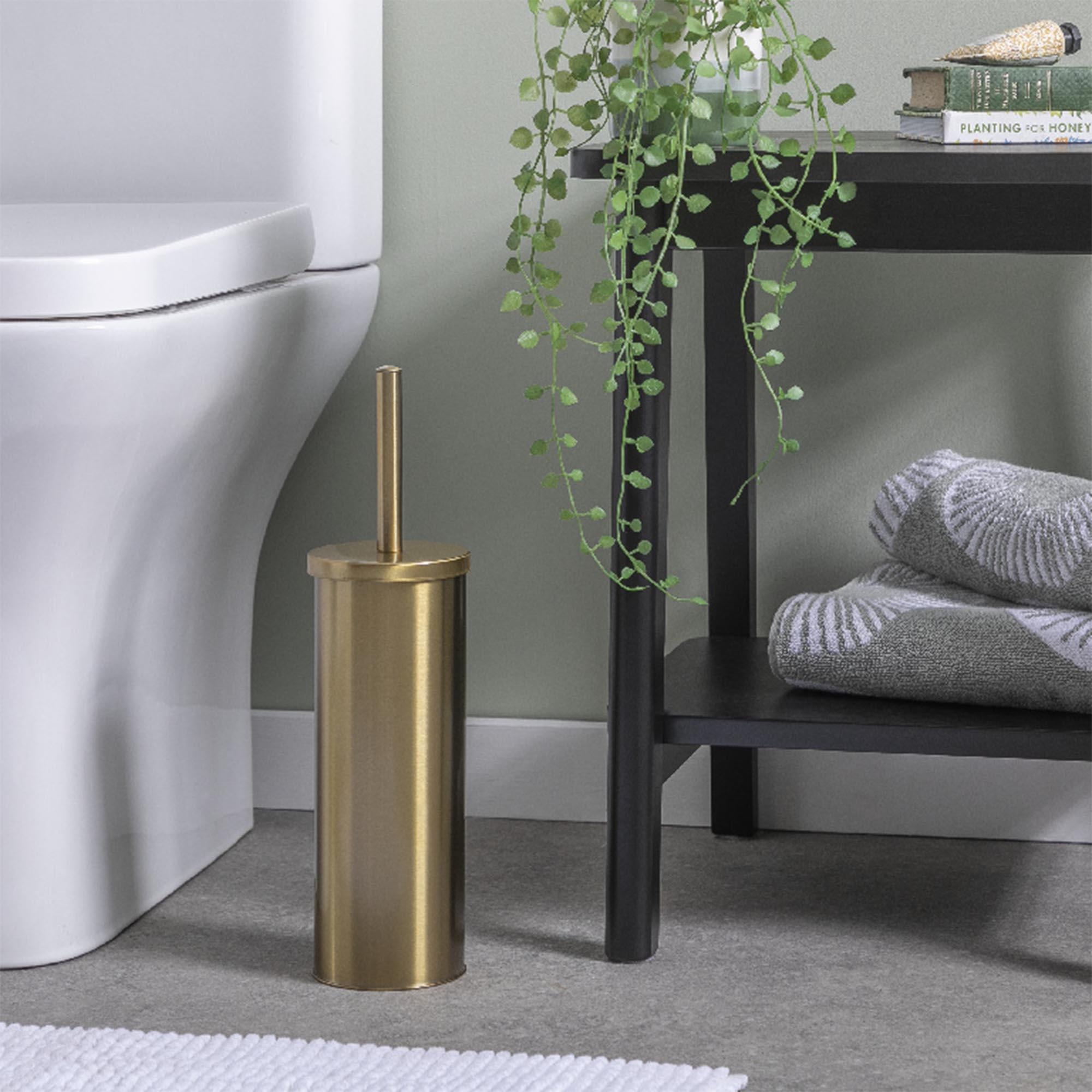Sainsbury's Home gold toilet brush and holder, UK version