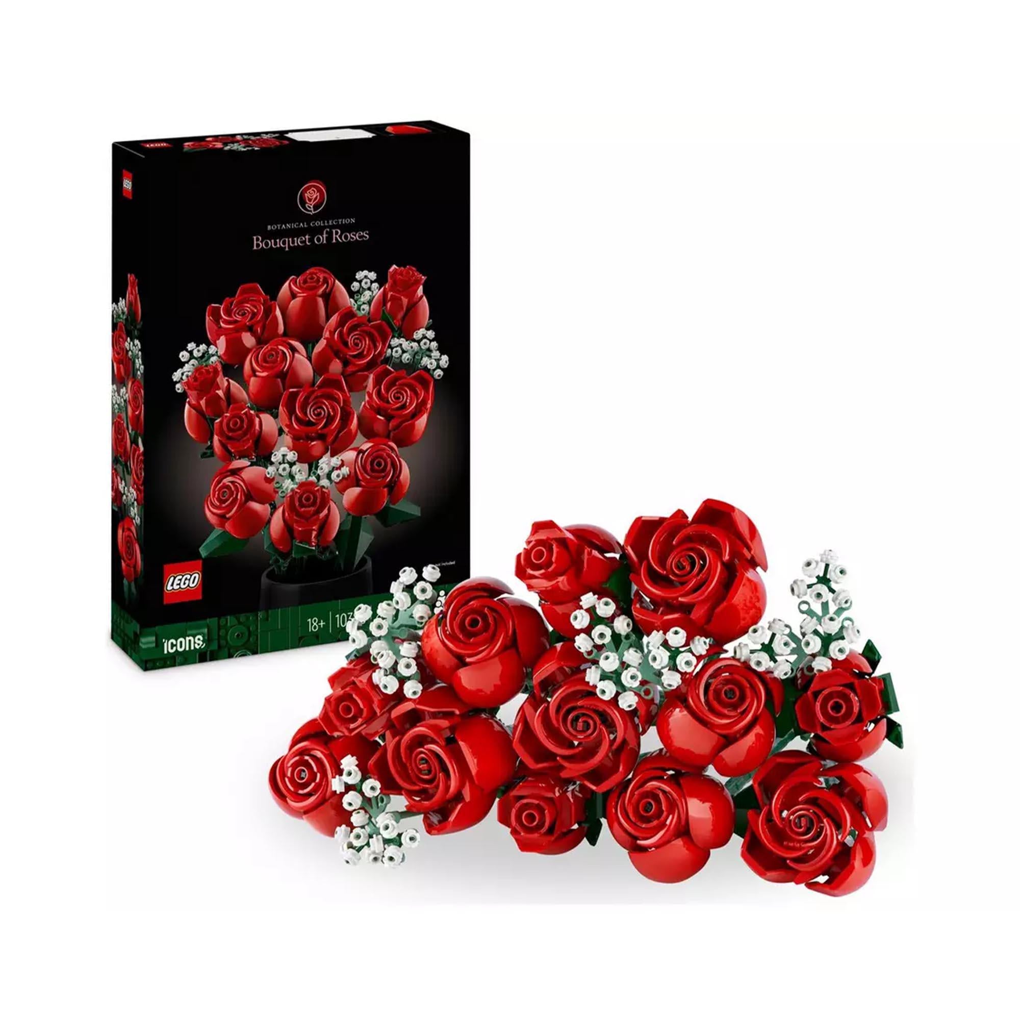 LEGO Icons Bouquet of Roses building set 822 pieces (British brand)