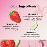Twinings Superblends Glow strawberry cucumber green tea 20 bags, imported from the UK