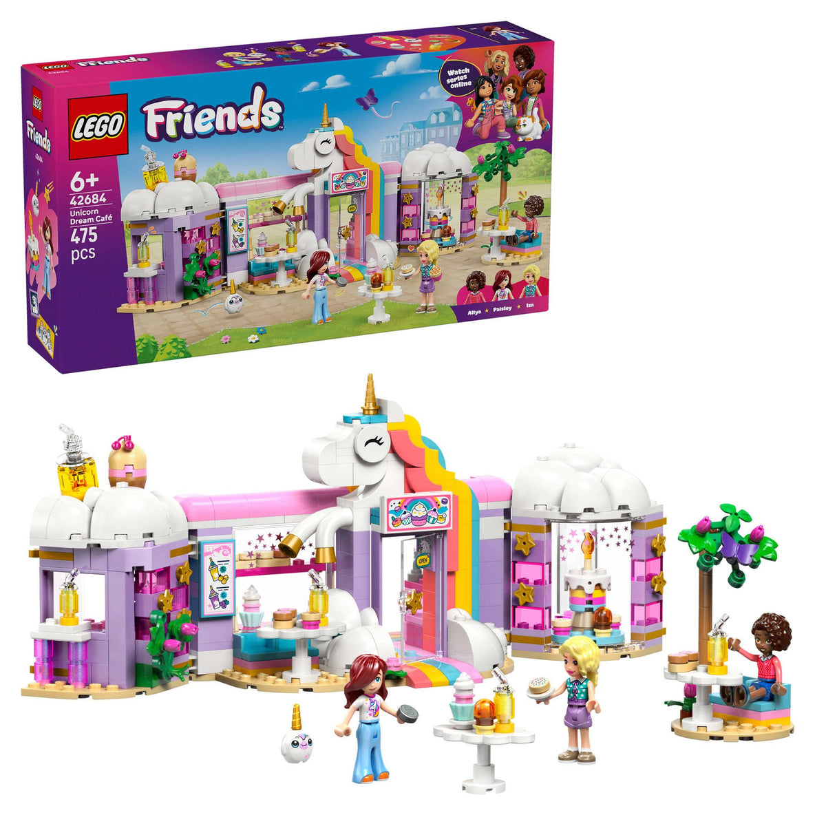 LEGO Friends Unicorn Dream Cafe playset 42684, UK version