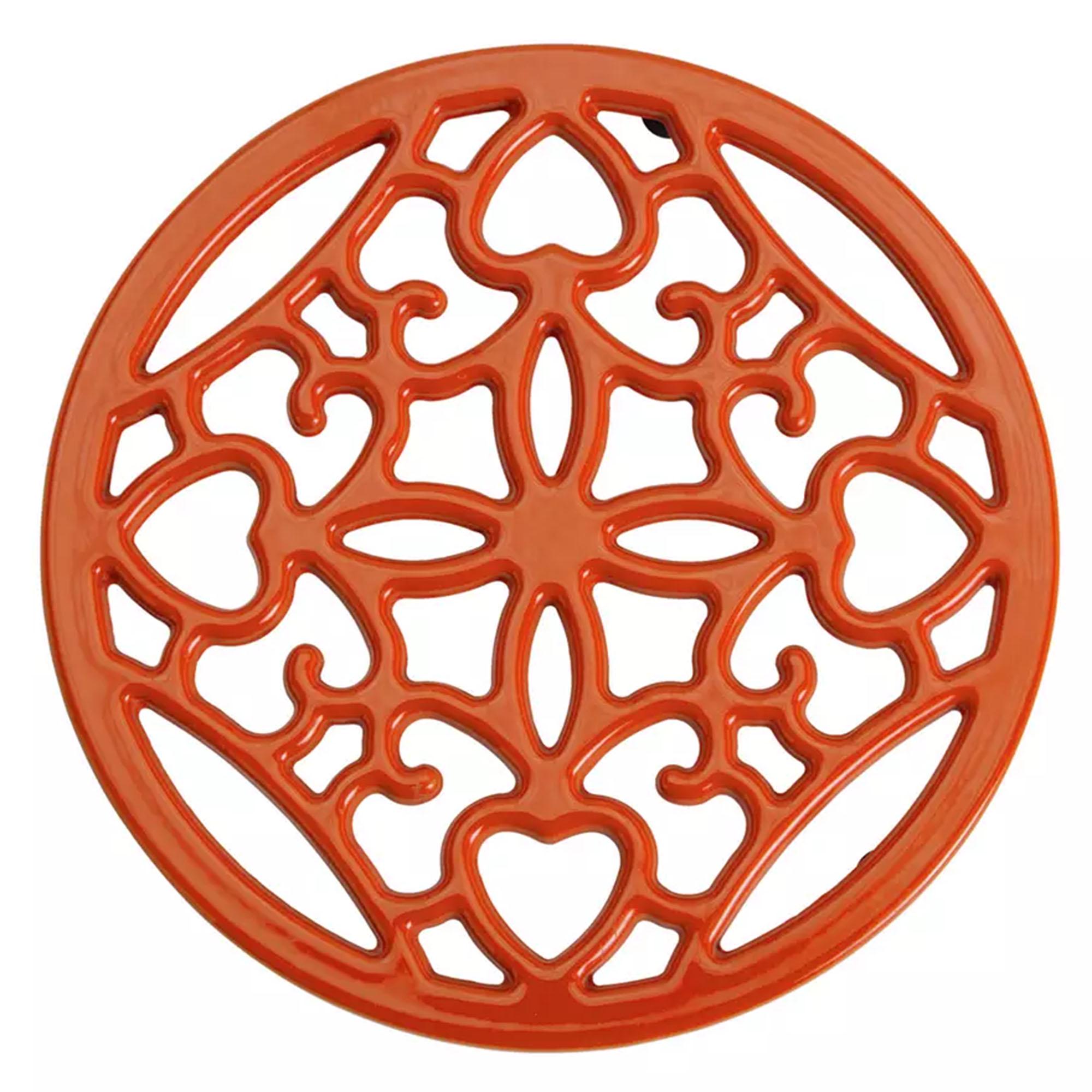 Habitat cast iron trivet orange - British product