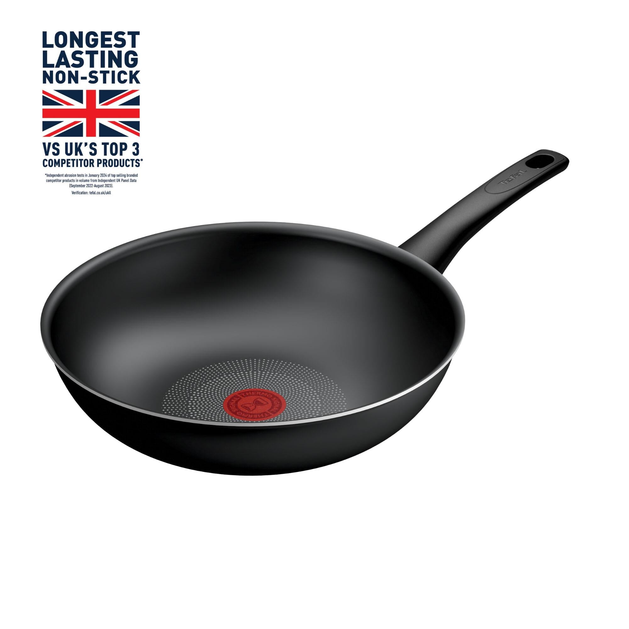 Tefal Titanium Force Aluminium Non-Stick Wok 28cm (British brand)