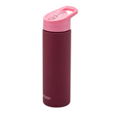 Smash kids water bottle pink burgundy (British brand)