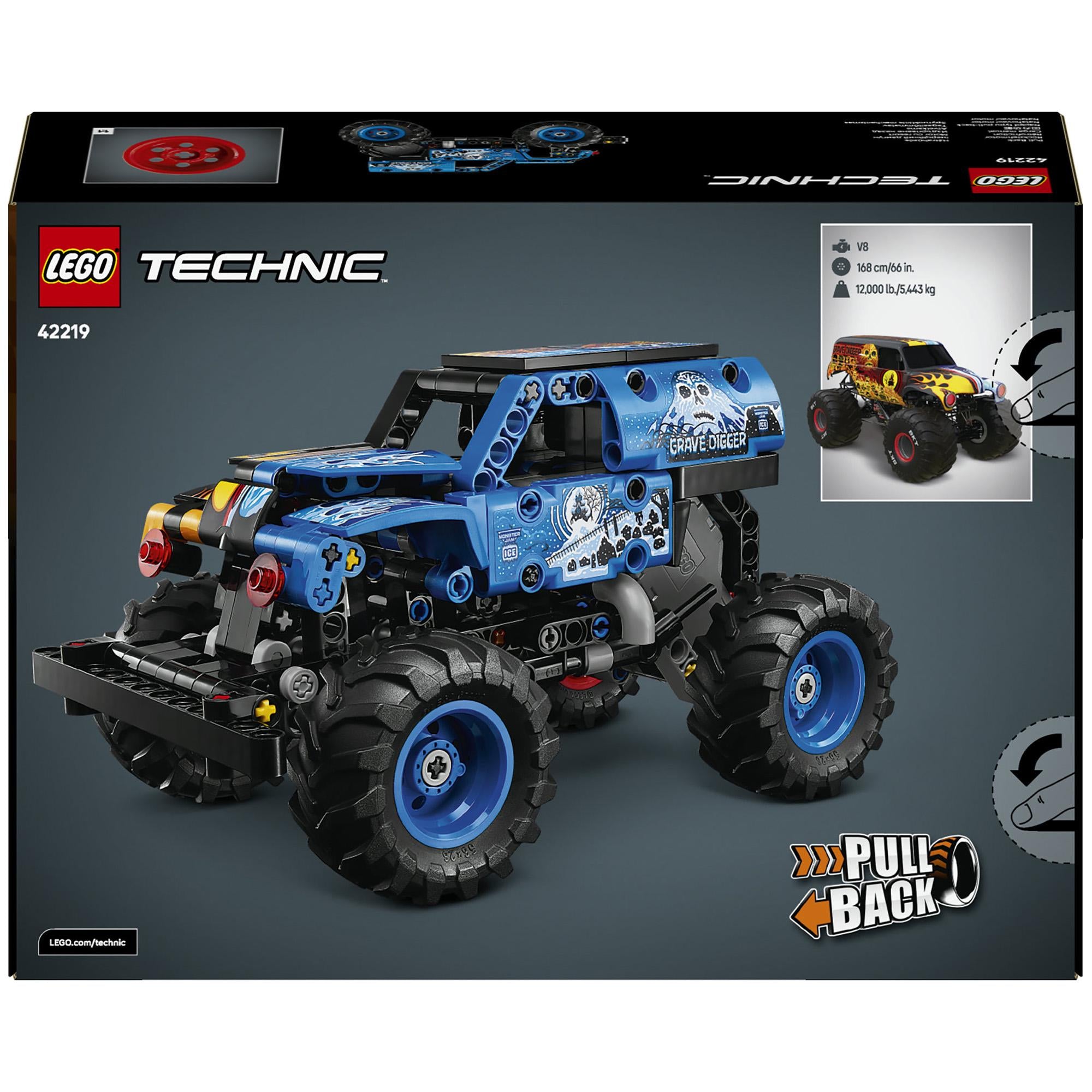 LEGO Technic Grave Digger pull-back toy 263 pieces, UK version
