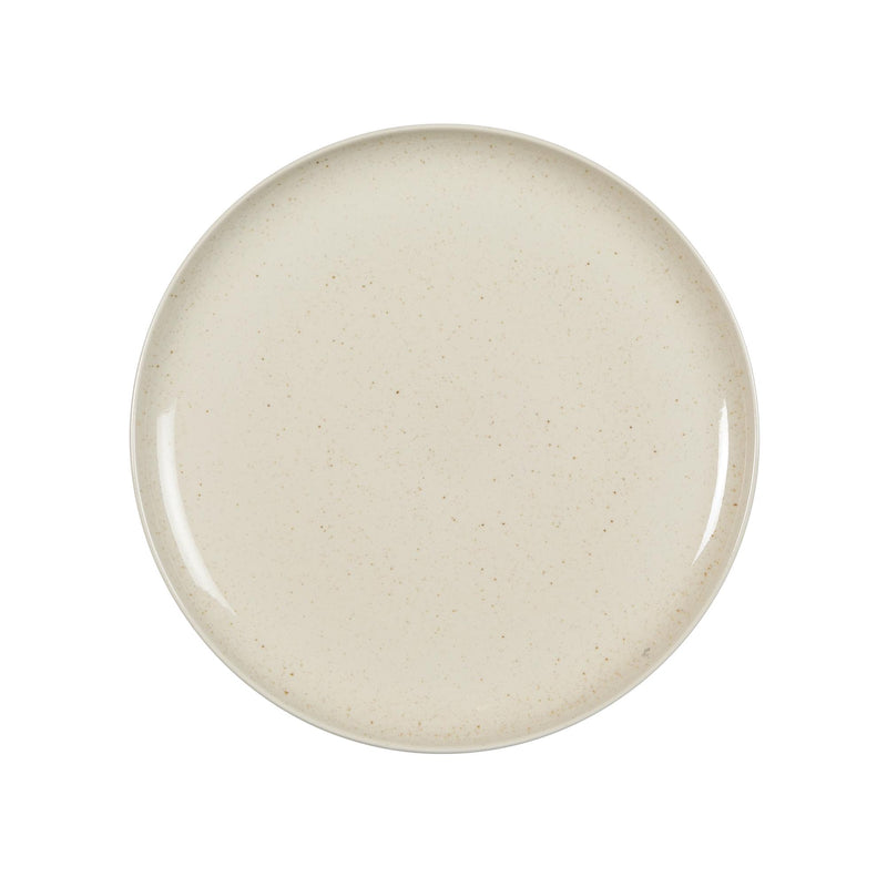 Habitat Evora stoneware cool cream dinner plate, UK version