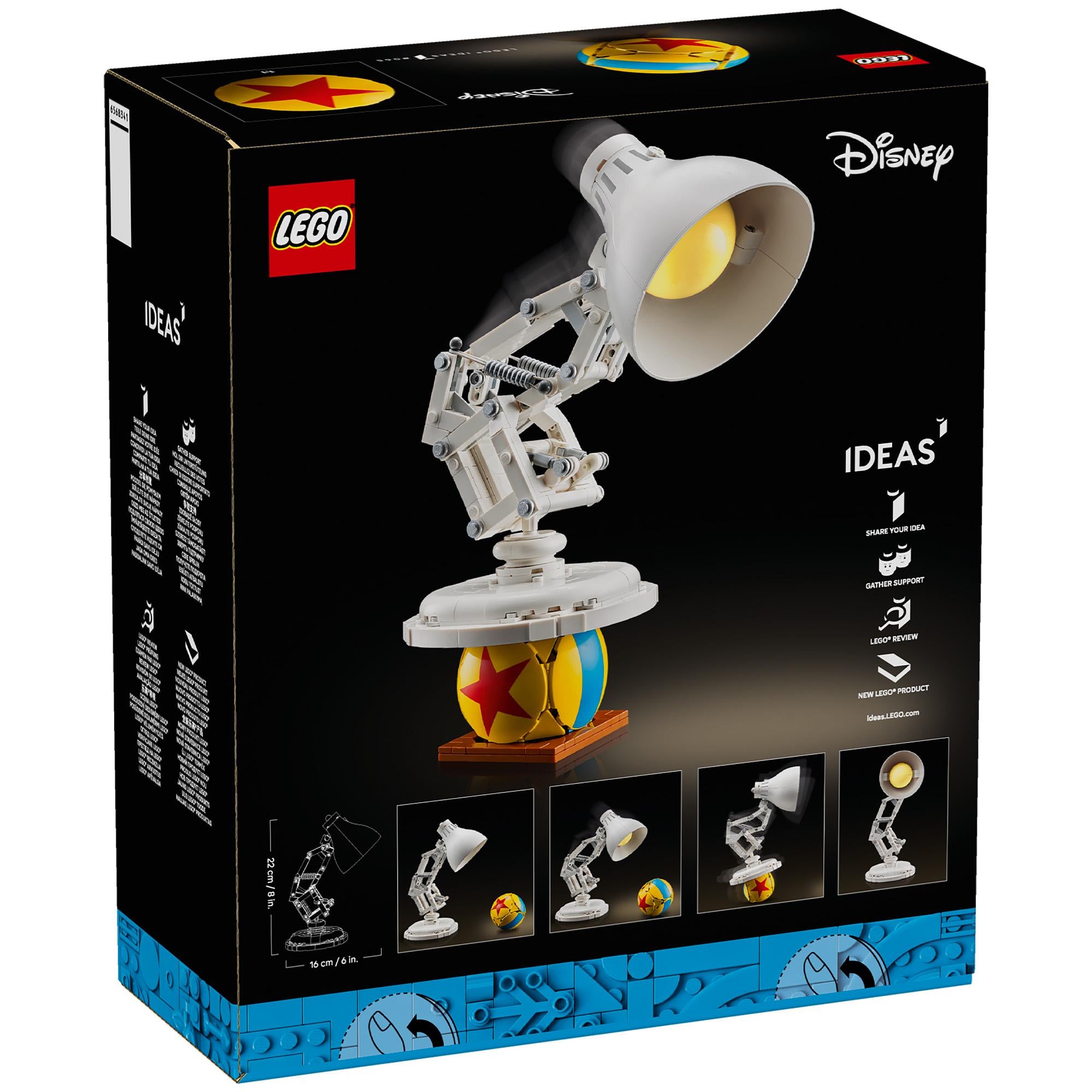 LEGO Ideas Luxo Jr. building set 21357, UK version
