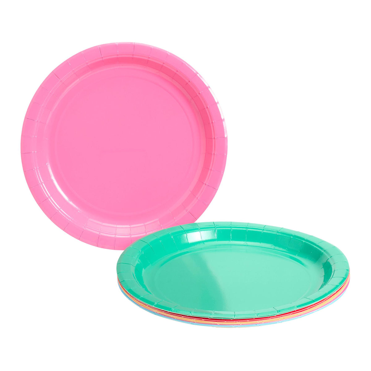 Sainsbury's Mixed Rainbow Paper Plates 10 Pack (British brand)