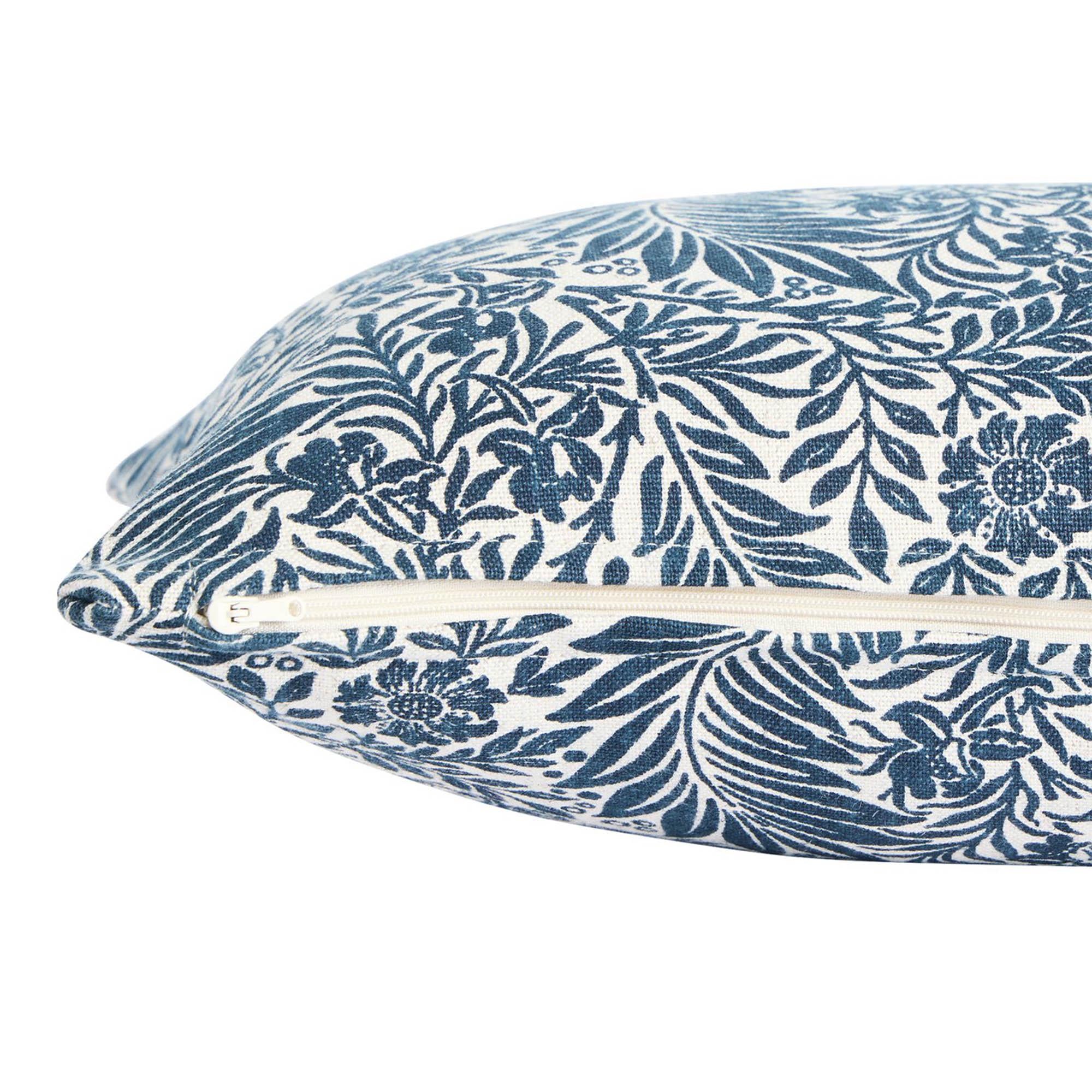Sainsbury's Home lumbar cushion navy floral 30x80, UK version