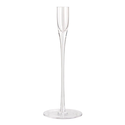 Sainsburys Habitat Tall Clear Stem Glass Taper Holder 25cm Height- Buy online at McGrocer