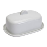 Habitat Riko white porcelain lidded butter dish, UK version
