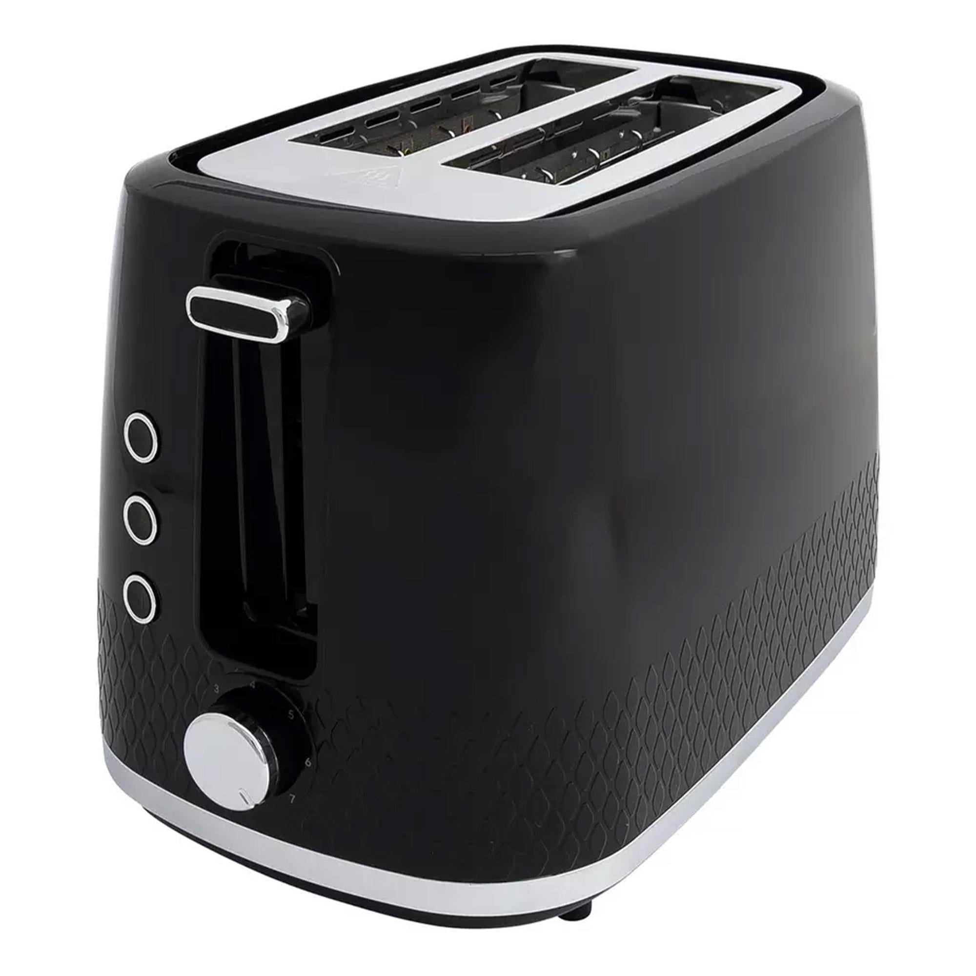 Cookworks Selcey 2 Slice Toaster Black model - British product