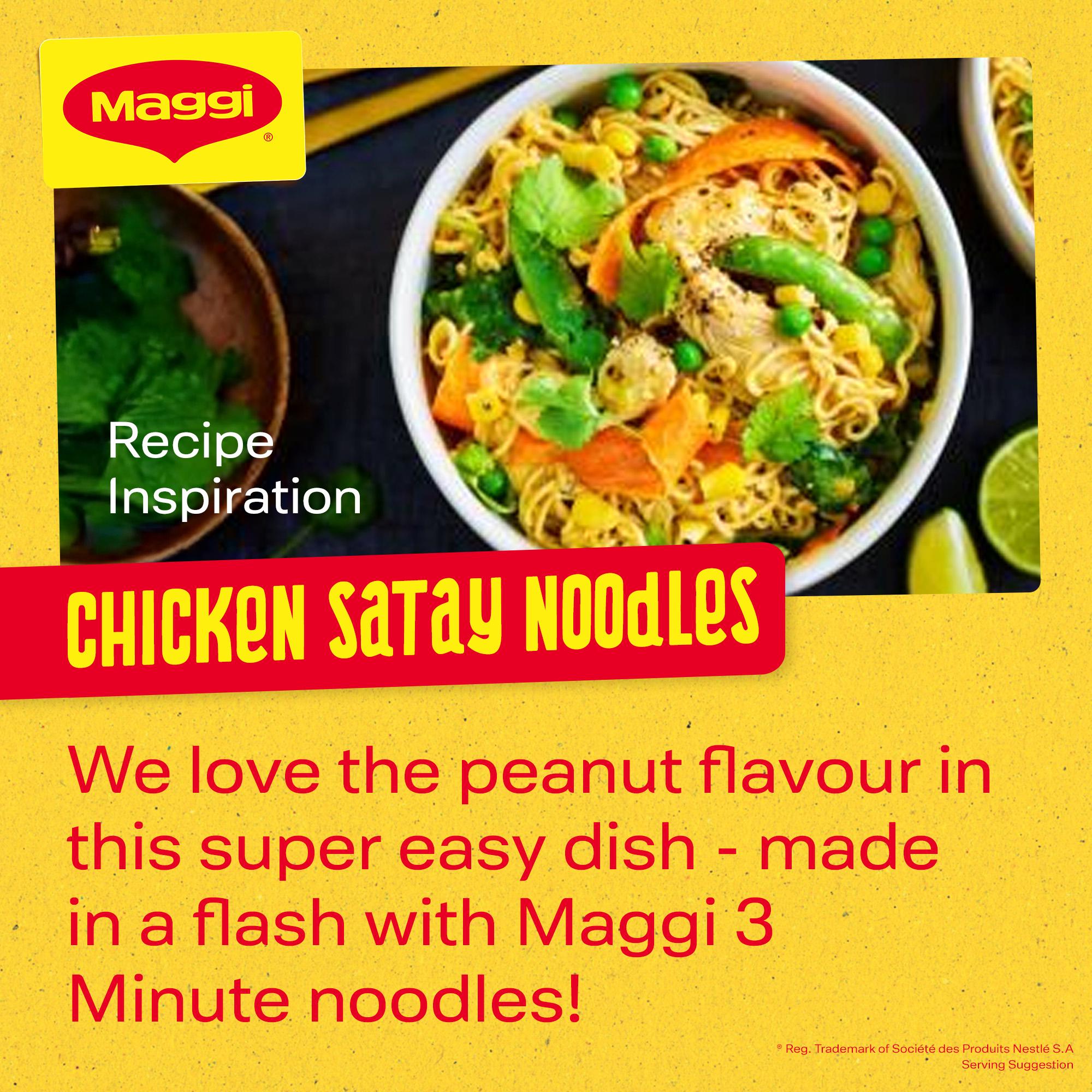 Maggi 3 Minute Instant Noodles Chicken Flavour 4x59g, imported from the UK