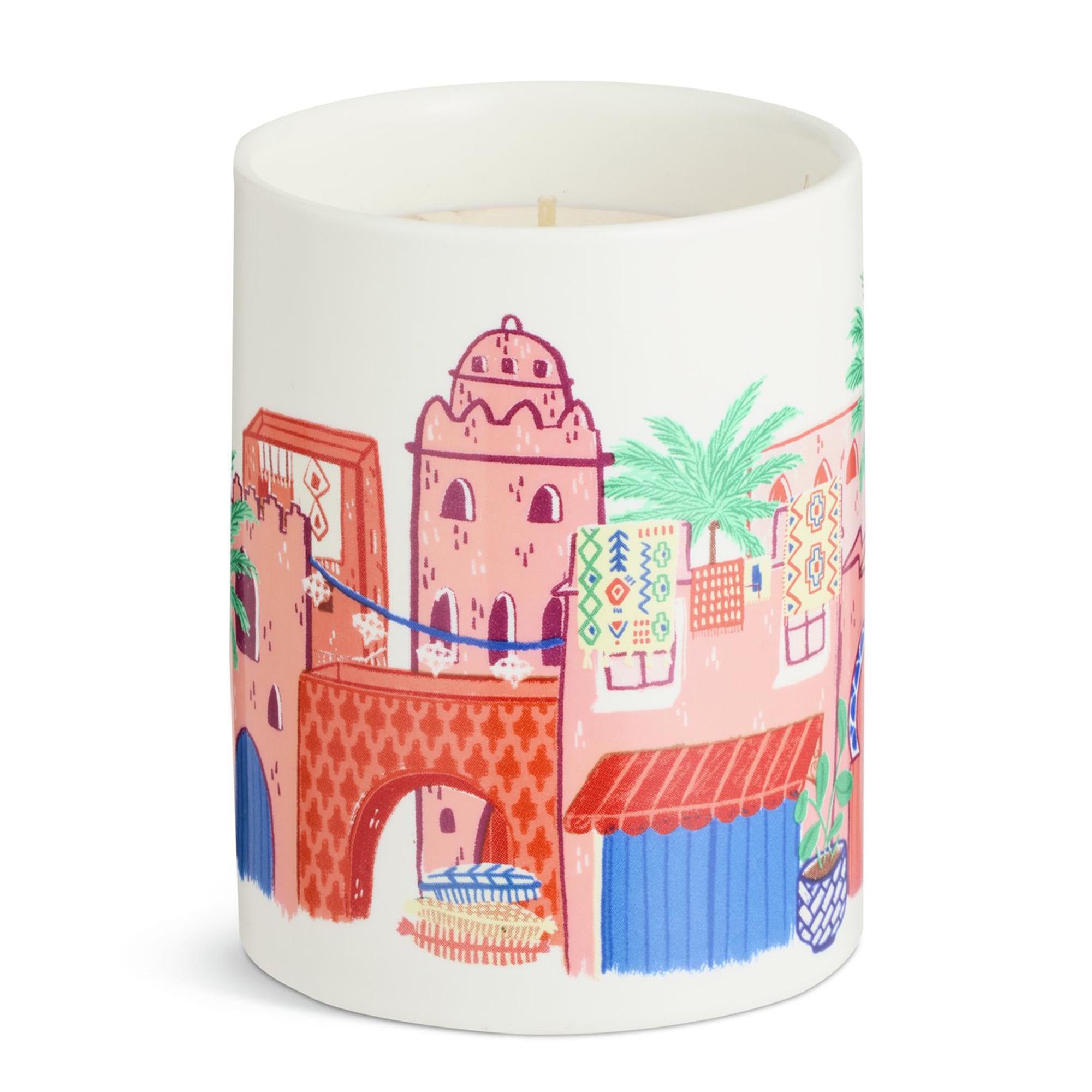 Habitat ceramic Marrakesh candle 250g - British product