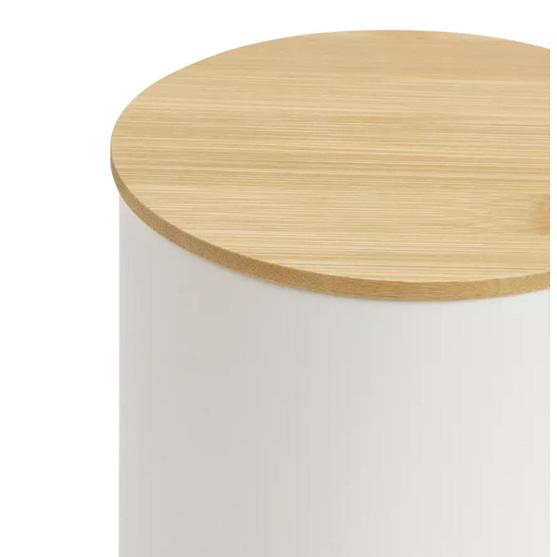 Habitat embossed text pack of 3 white canisters (British brand)