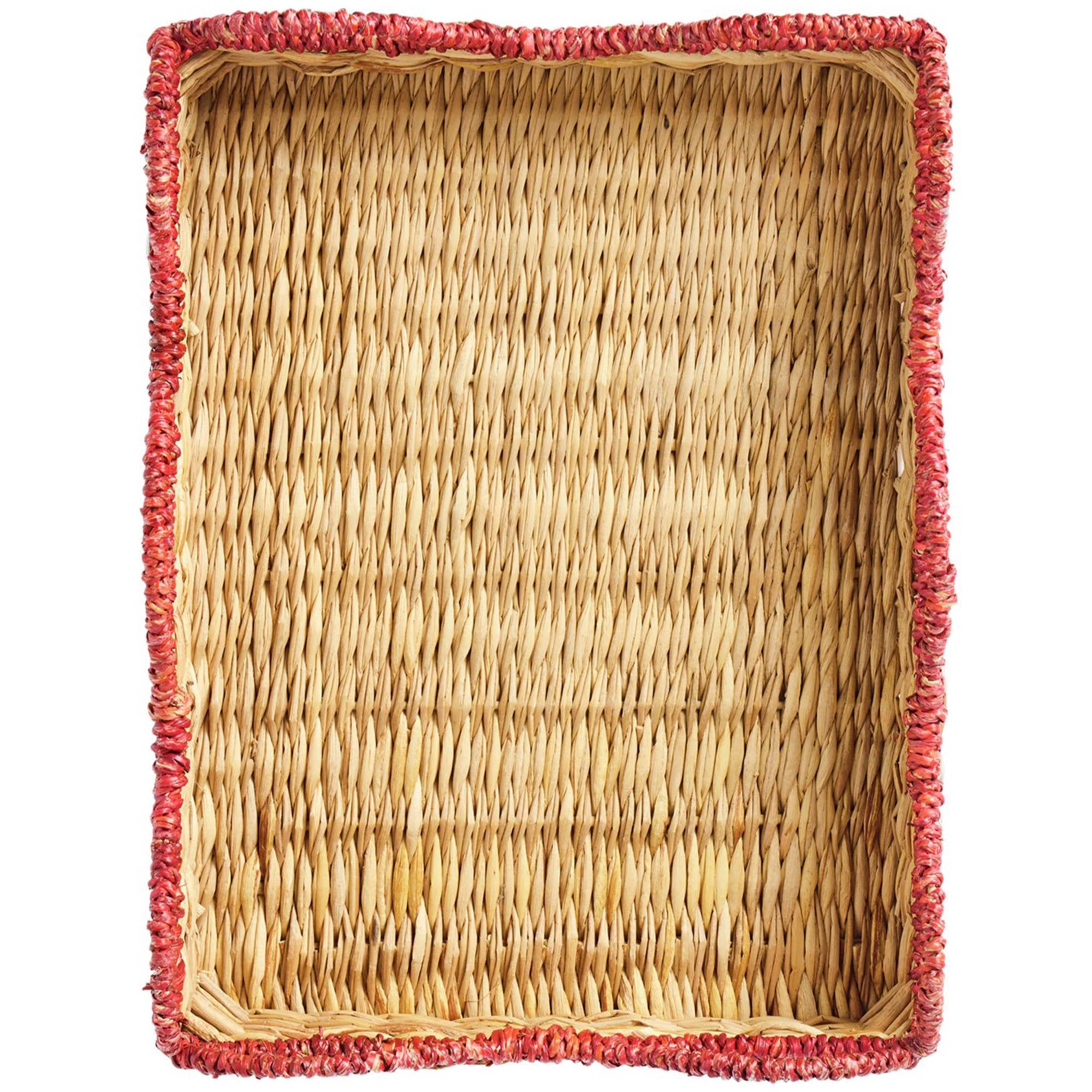 Habitat woven tray with wavy red trim, UK version