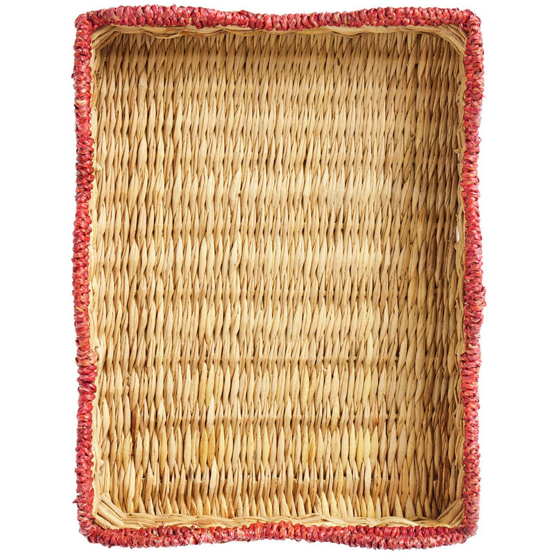 Habitat woven tray with wavy red trim, UK version