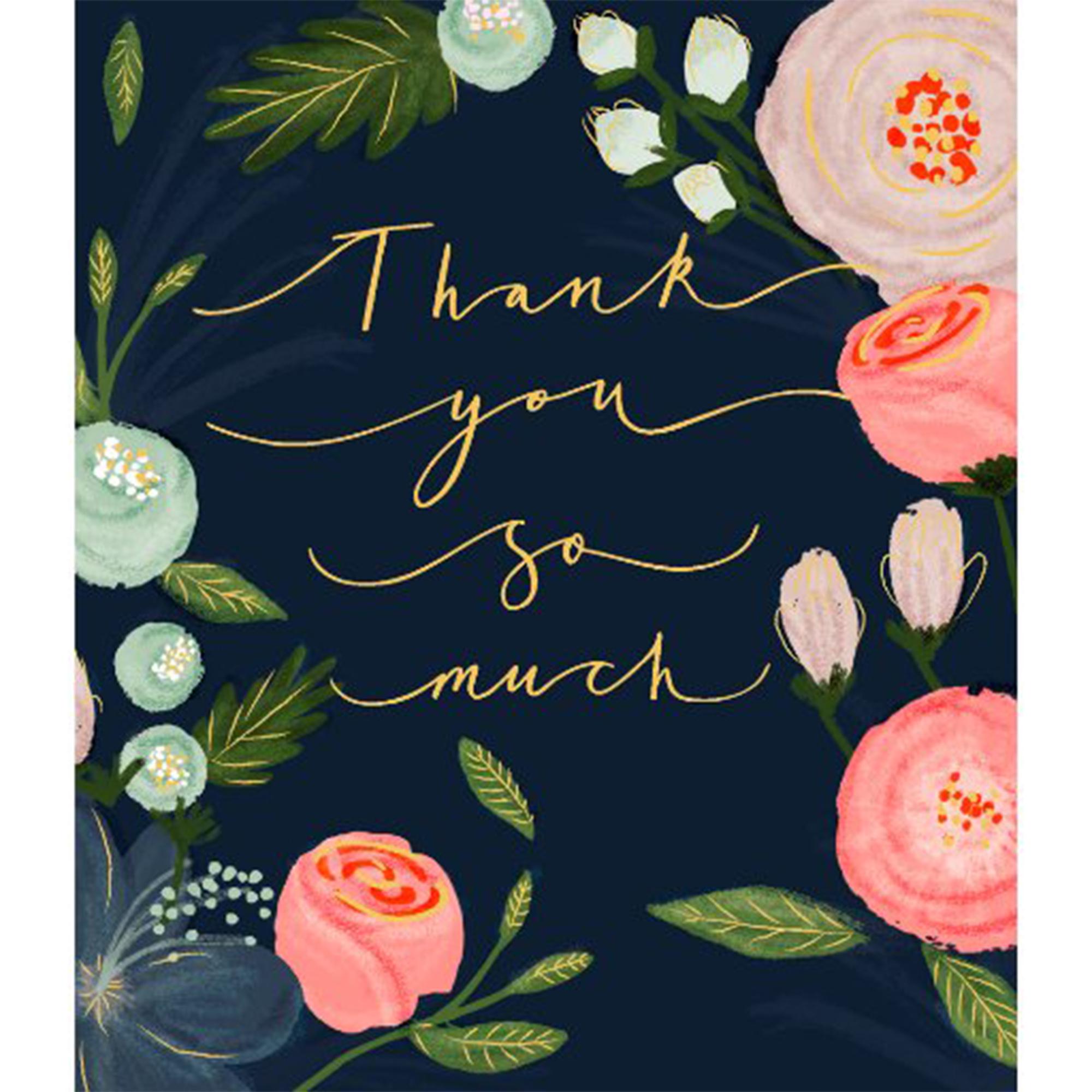 Sainsbury's Thank You Greeting Card Ranunculus Flowers, imported from the UK