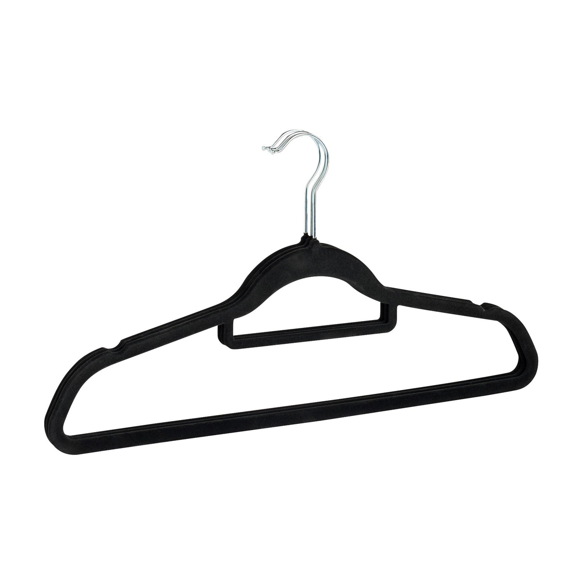 Habitat flock hangers pack of 3 black, imported from the UK