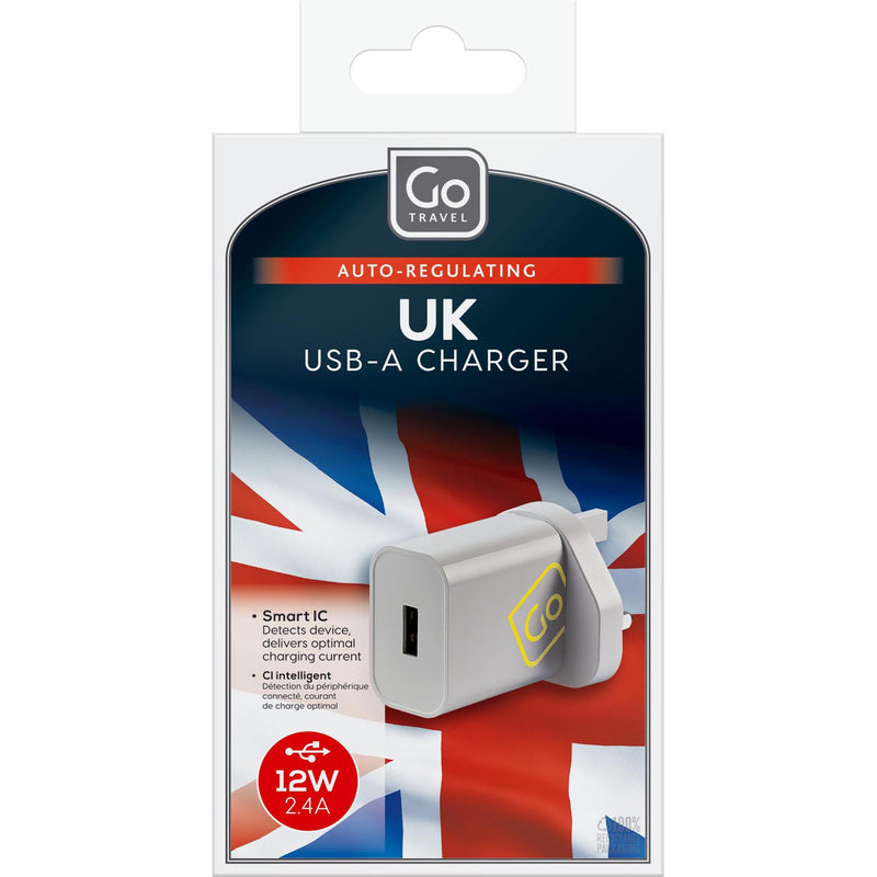 Go Travel USB Charger 2.4A - British product