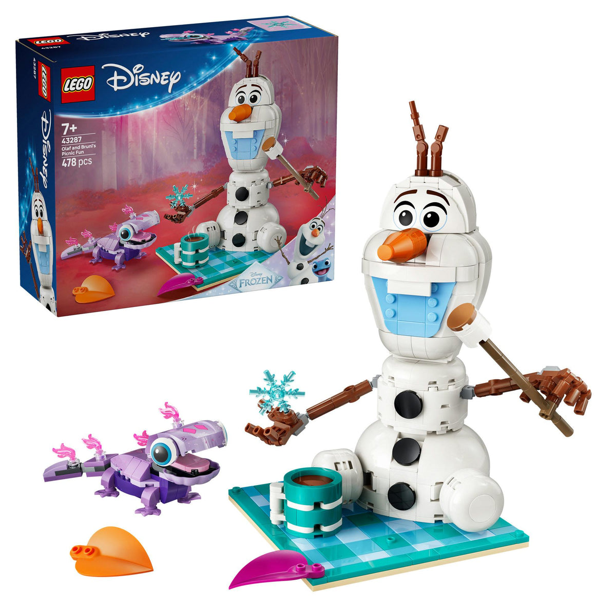 LEGO Olaf and Bruni picnic building toy 478 pieces (British brand)