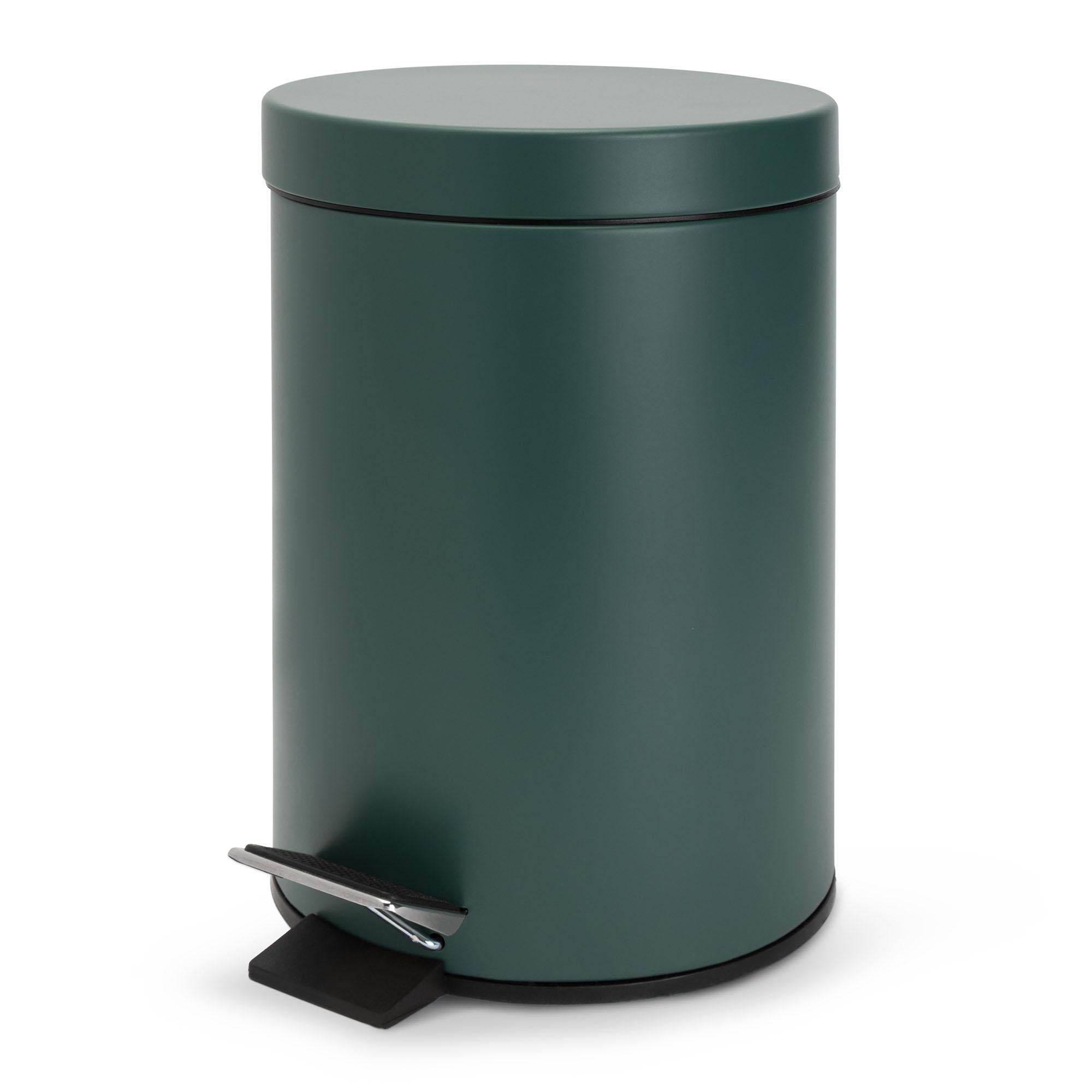 Habitat Dark Green Waste Pedal Bin 3 Litres, UK version