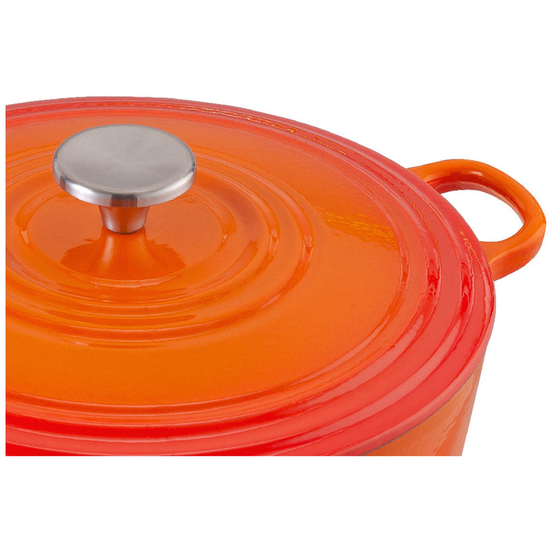 Habitat Cast Iron Casserole Dish Orange 3.3 Litre, UK version