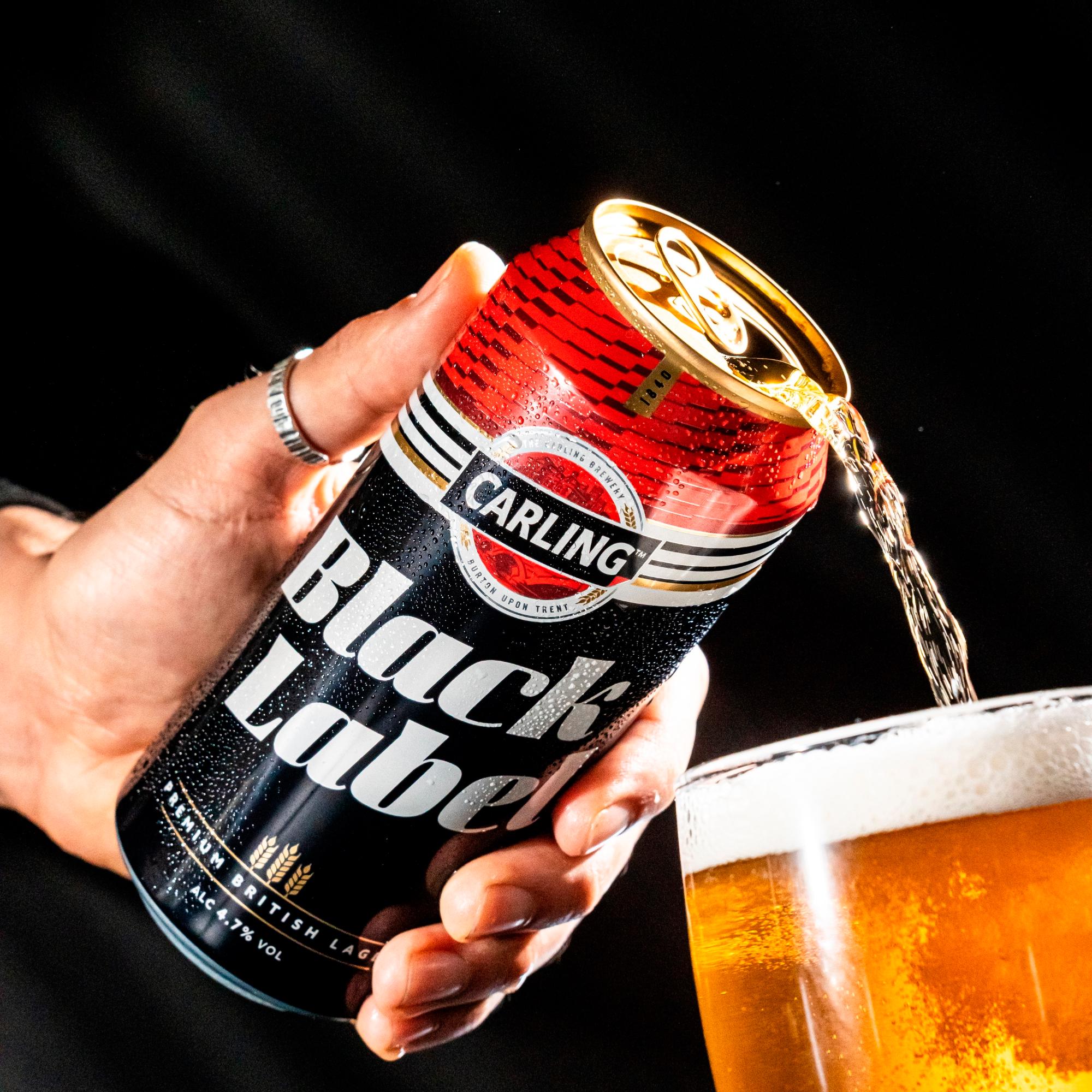 Carling Black Label lager 10 x 440ml cans (British brand)