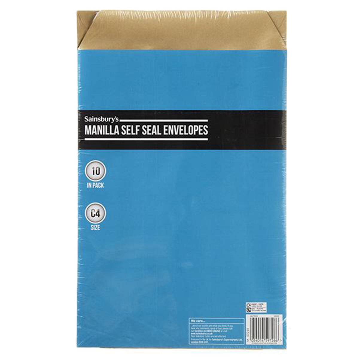 Sainsbury's Home C4 envelopes pack of 10 - British product