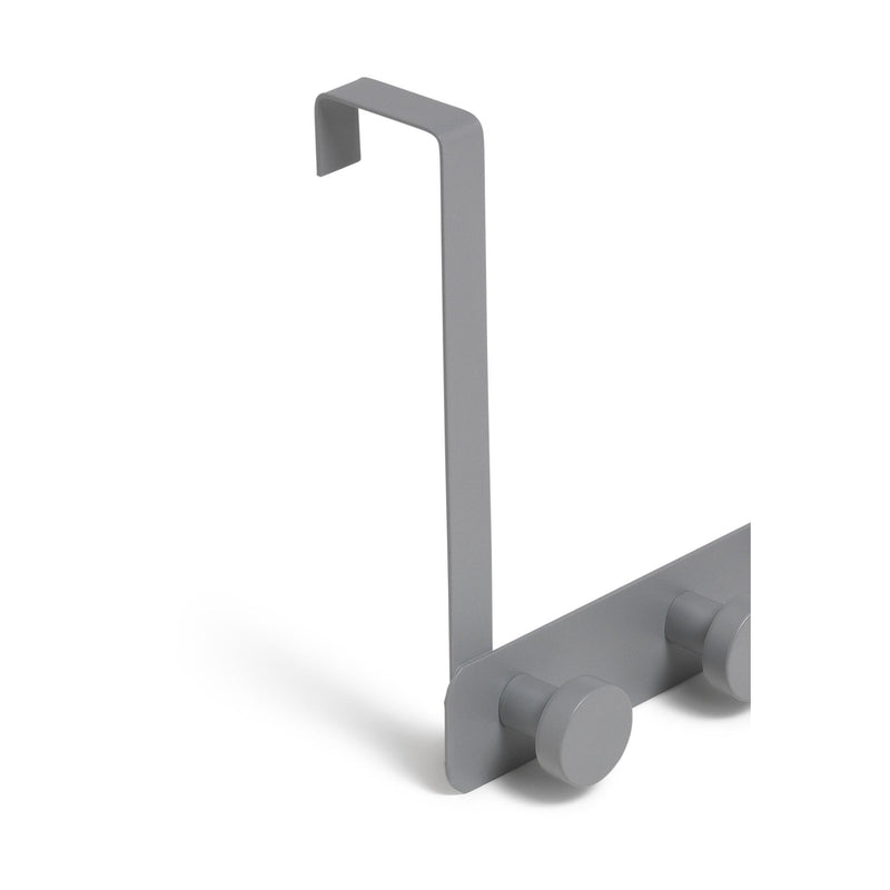 Habitat Over Door Set 5 Grey Chrome Hooks, UK version