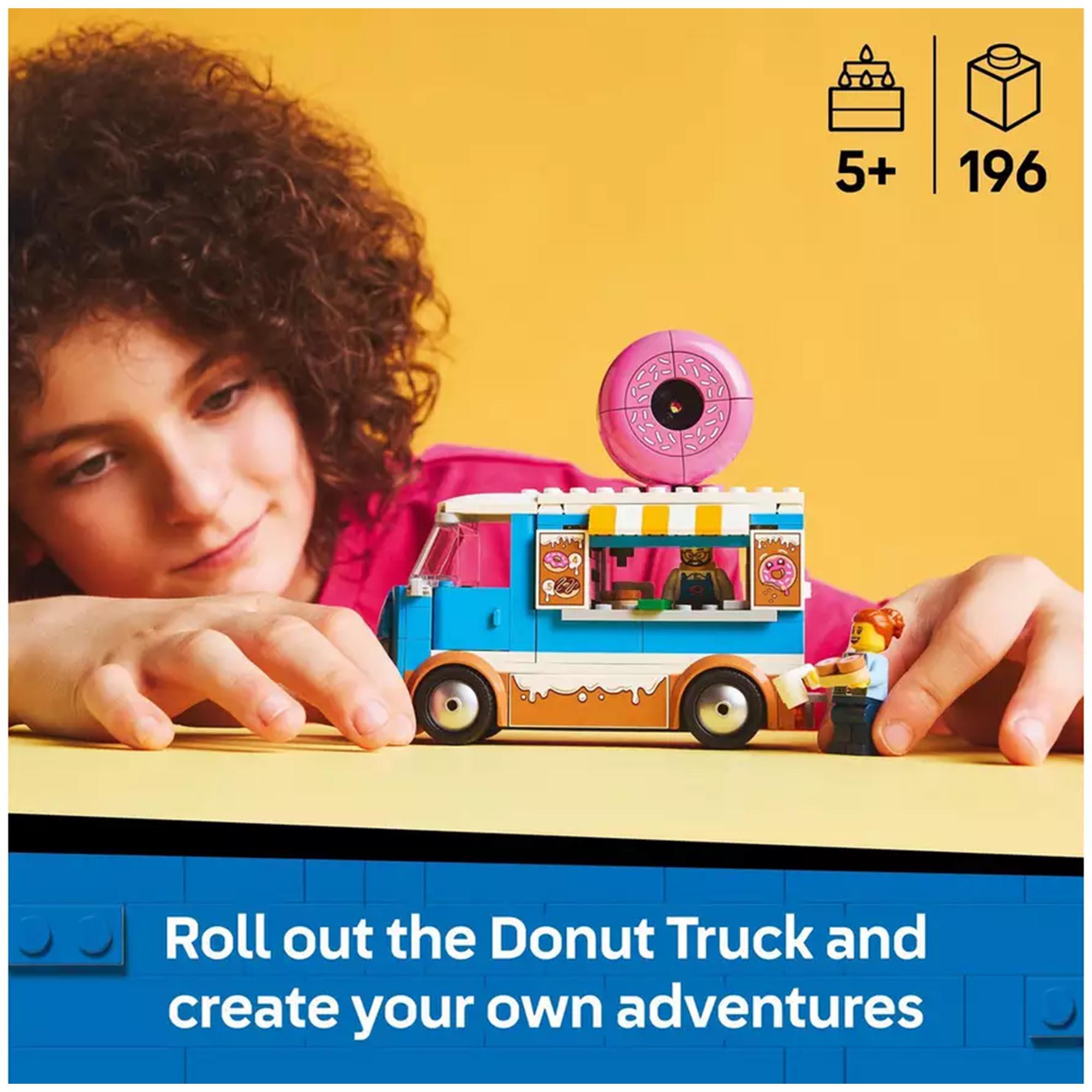 LEGO city doughnut truck 60452 set, UK version