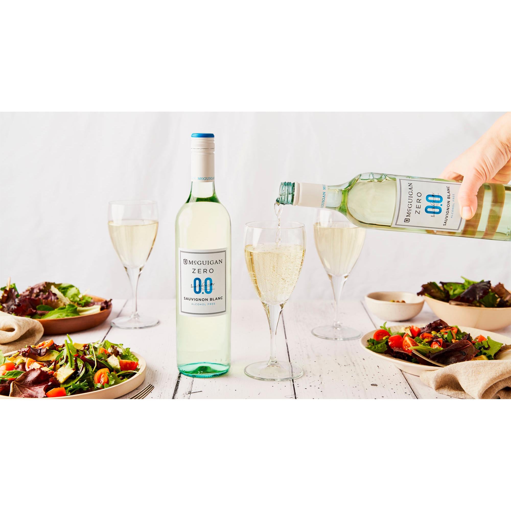 McGuigan alcohol-free Sauvignon Blanc wine 75cl, imported from the UK