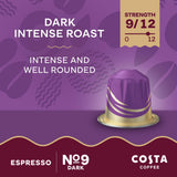 Costa Coffee Dark & Intense Brazilian Blend capsules 10 pack, UK version