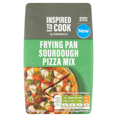 Sainsburys Sainsbury's Frying Pan Sourdough Pizza Mix, Inspired to Cook 500g- Buy online at McGrocer