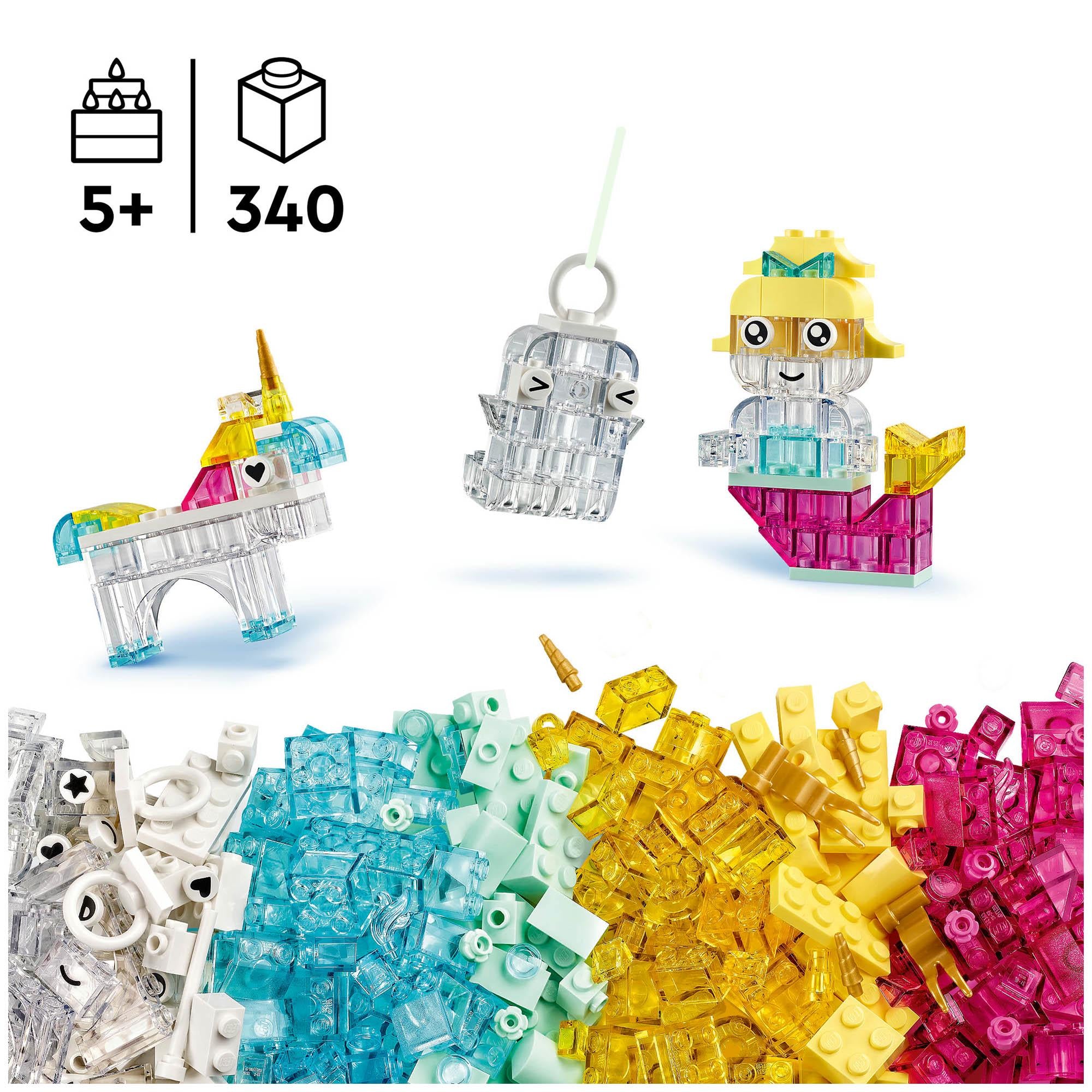 LEGO Classic Magical Transparent Box Set 340 pieces - British product