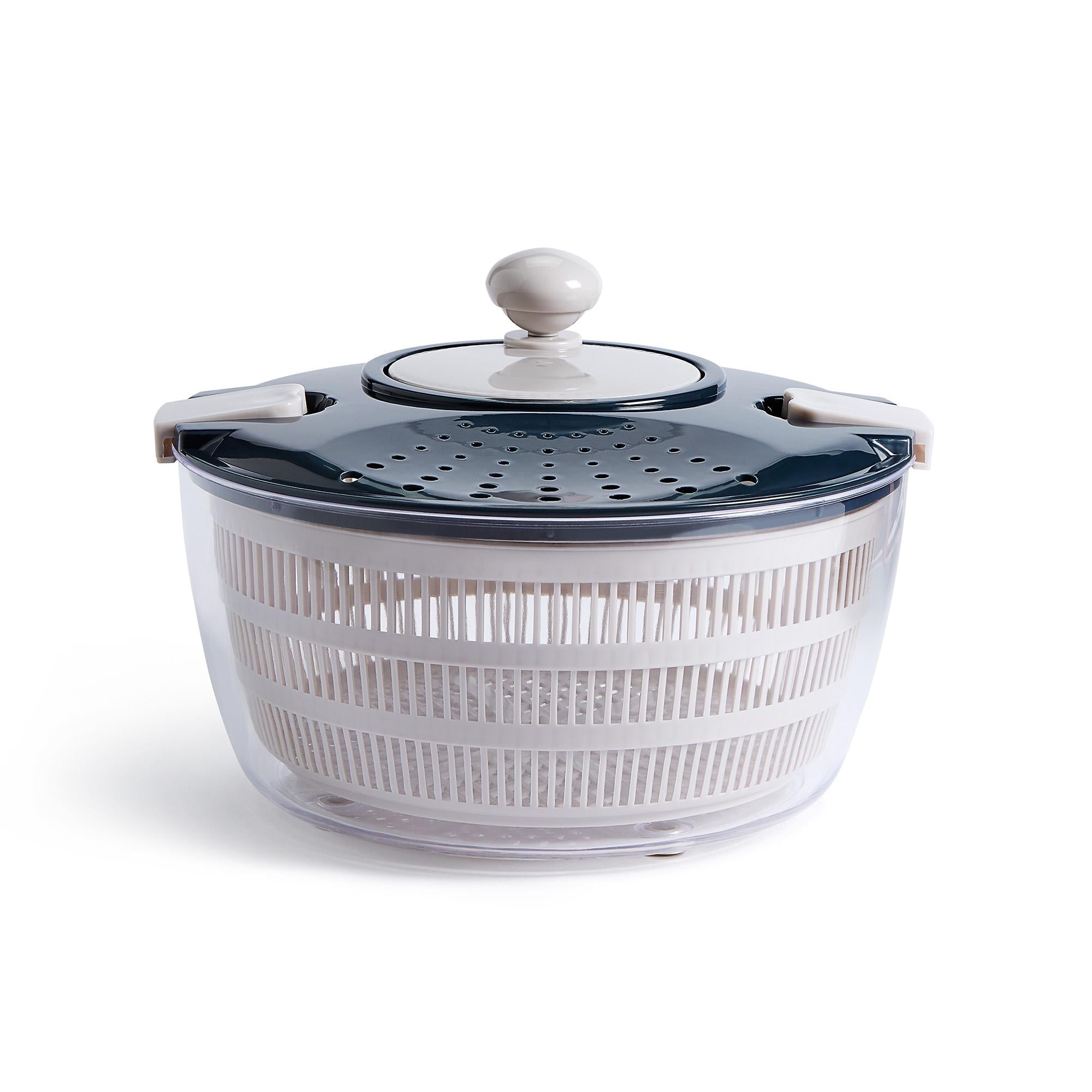 Habitat salad spinner blue plastic, imported from the UK