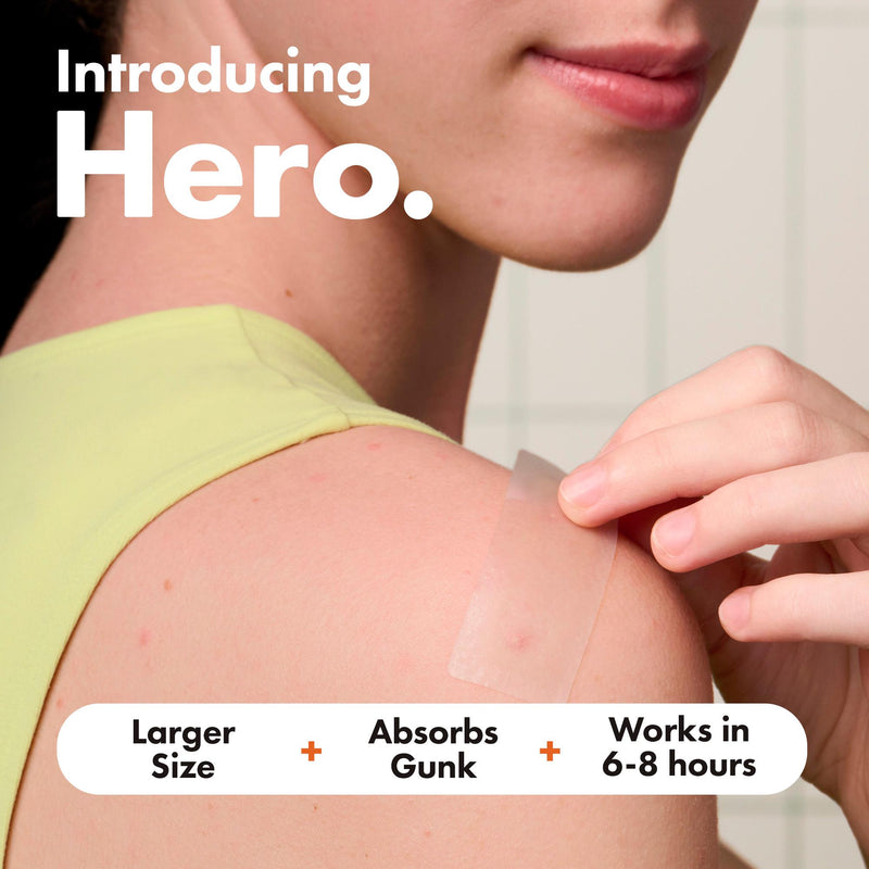 Hero Mighty Surface pimple patches XL 10 count, imported from the UK