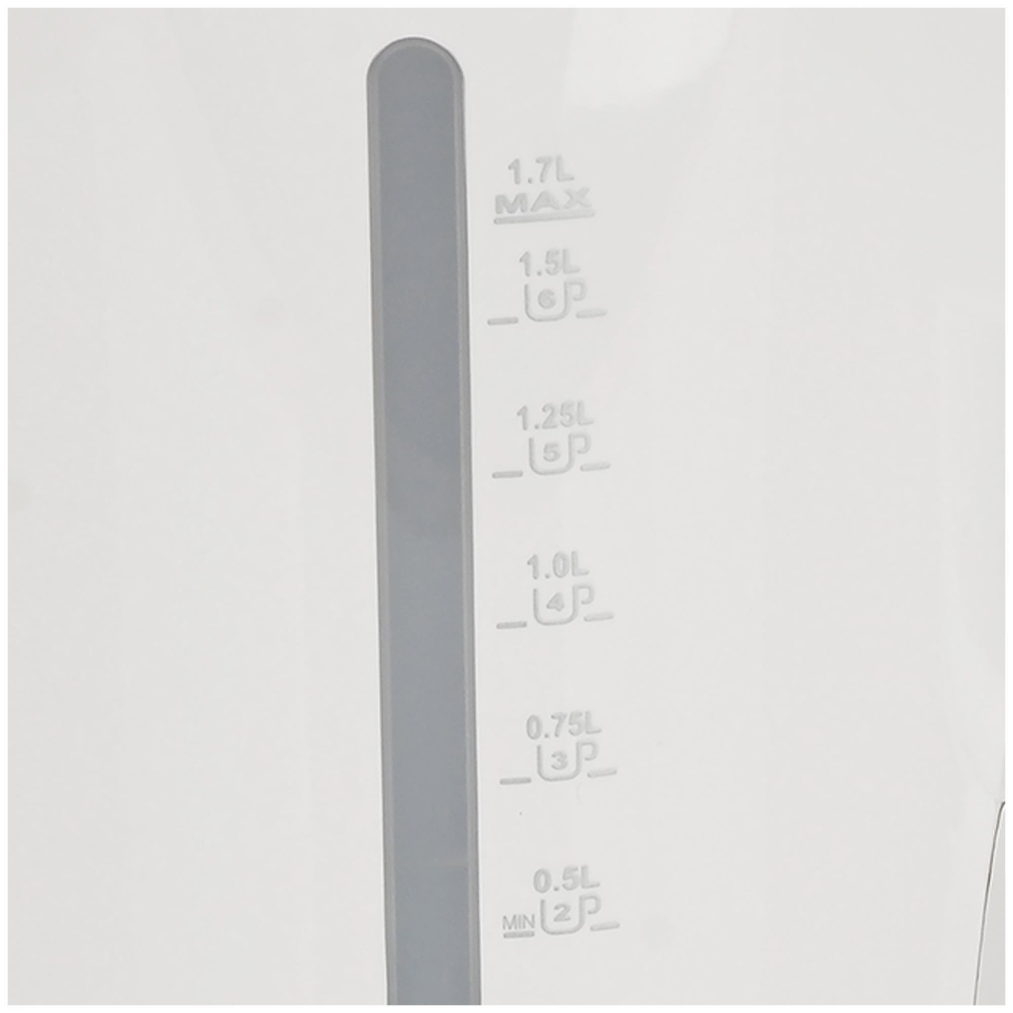 Cookworks white electric kettle 1.7L, imported from the UK