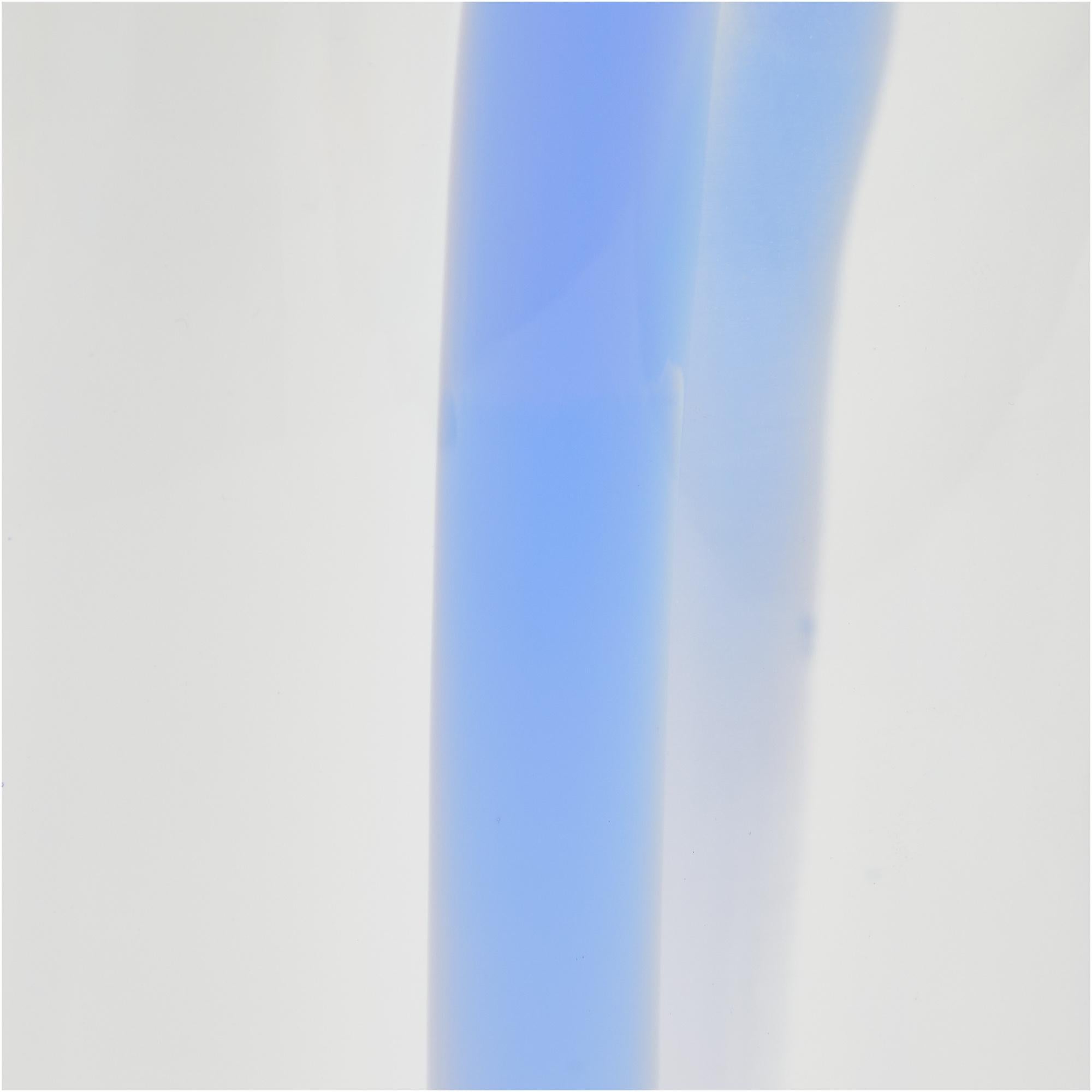 Habitat glass vase Blue Stripe 28.8cm height, UK version