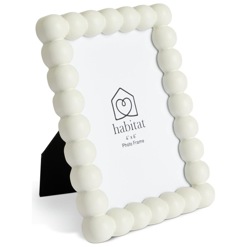 Habitat white bobble picture frame 4x6 photo holder, UK version