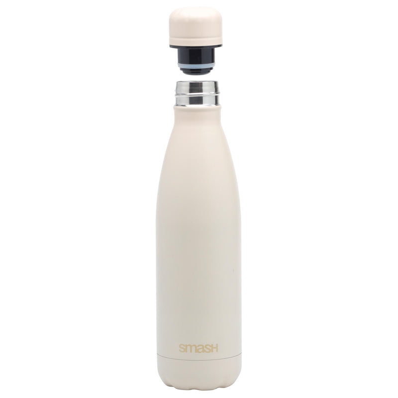 Smash Beige Stainless Steel Water Bottle 500ml (British brand)