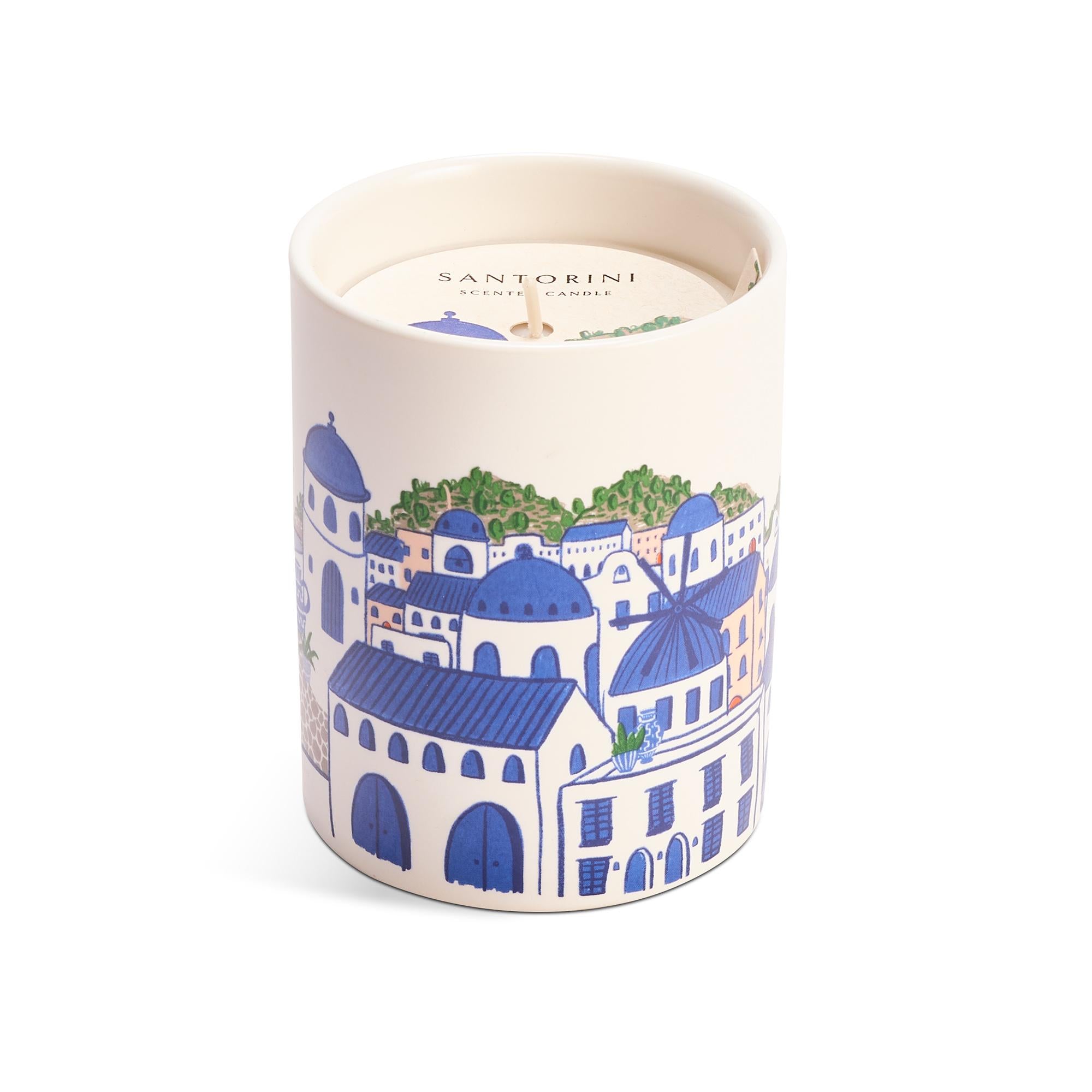 Habitat Santorini ceramic candle 250g, UK version