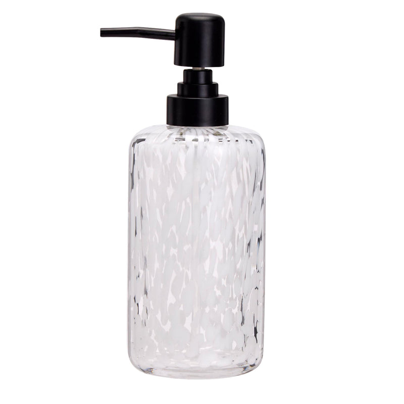 Habitat confetti glass soap dispenser 20cm, imported from the UK