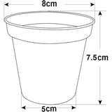Whitefurze plastic pots pack of 10 7.5cm, imported from the UK