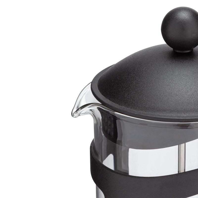 Habitat black plastic cafetiere with 1 litre capacity, UK version