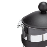 Habitat black plastic cafetiere with 1 litre capacity, UK version