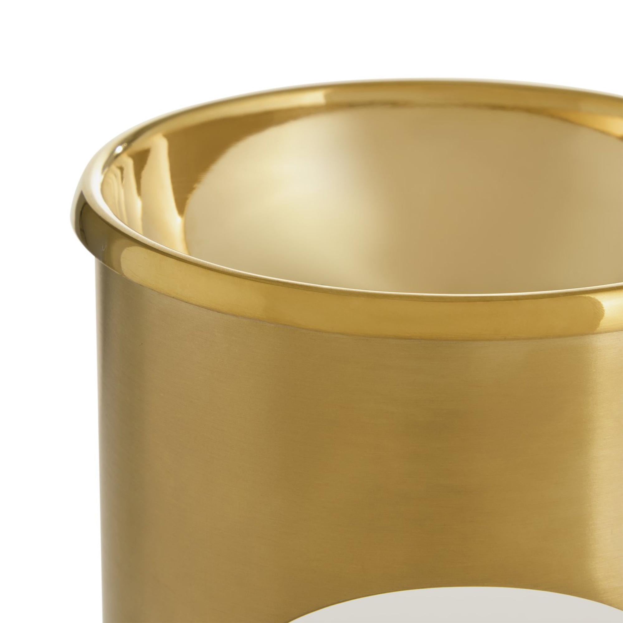 Habitat stainless steel oil burner brass finish, imported from the UK