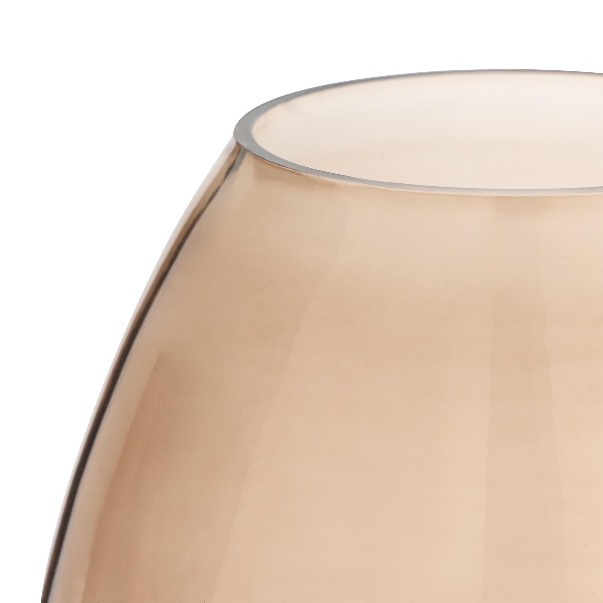 Habitat Acorn Hurricane smoke-tinted glass holder (British brand)