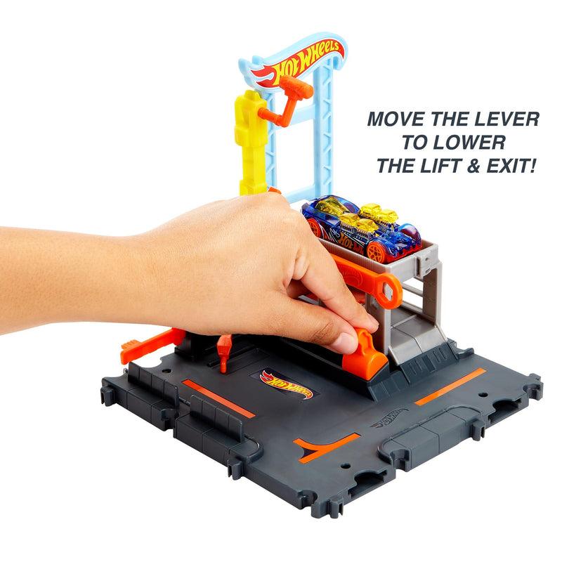 Hot Wheels City themed playset with vehicle, imported from the UK