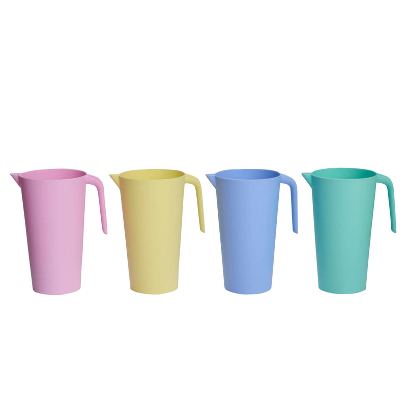 Sainsbury's Home plastic jug assortment pastel colours (British brand)